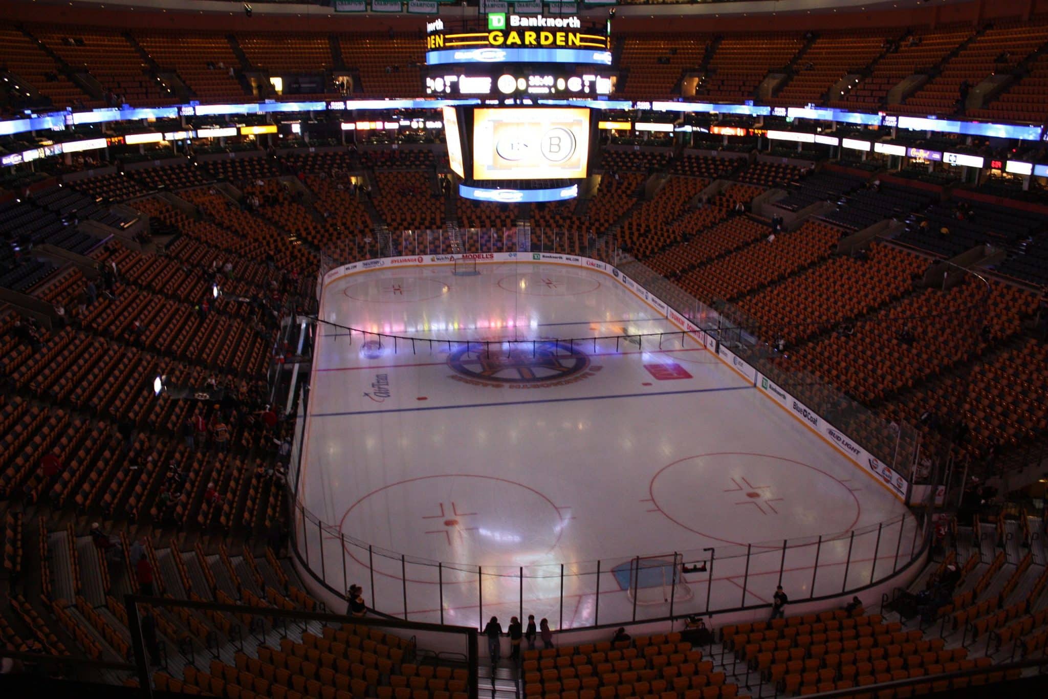 TD Garden in Boston, home of the Boston Bruins